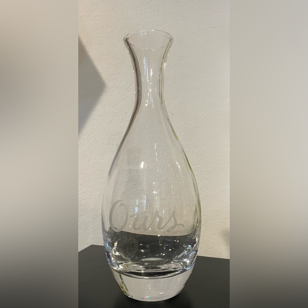 LENOX Kate Spade New York 11.5" Crystal "Ours" Decanter - NO STOPPER
